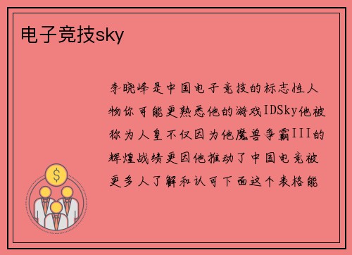 电子竞技sky